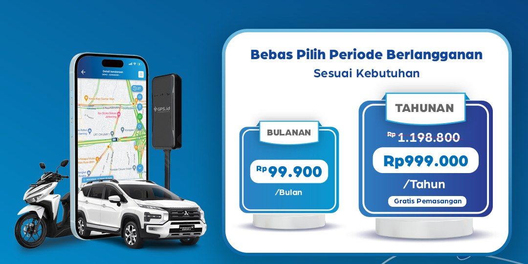 Program sewa GPS tracker GPS.id Recca R20 tanpa membeli unit