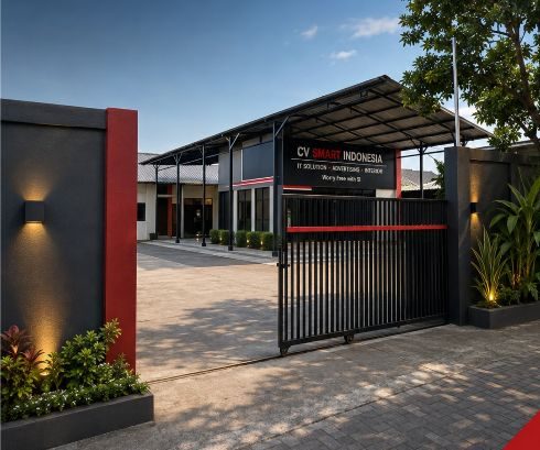 Foto tampak depan kantor CV Smart Indonesia cabang Semarang