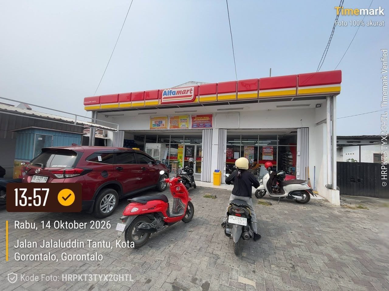 Pekerjaan lapangan — Alfamart Tantu — jaringan ritel mitra perawatan CCTV