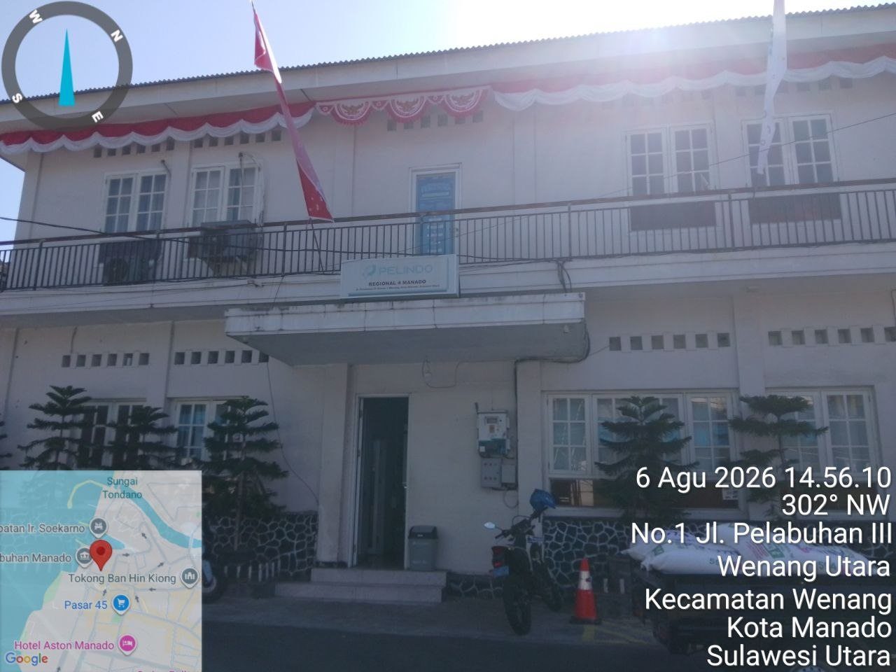 Dokumentasi pekerjaan di Pelindo Regional 4 Manado